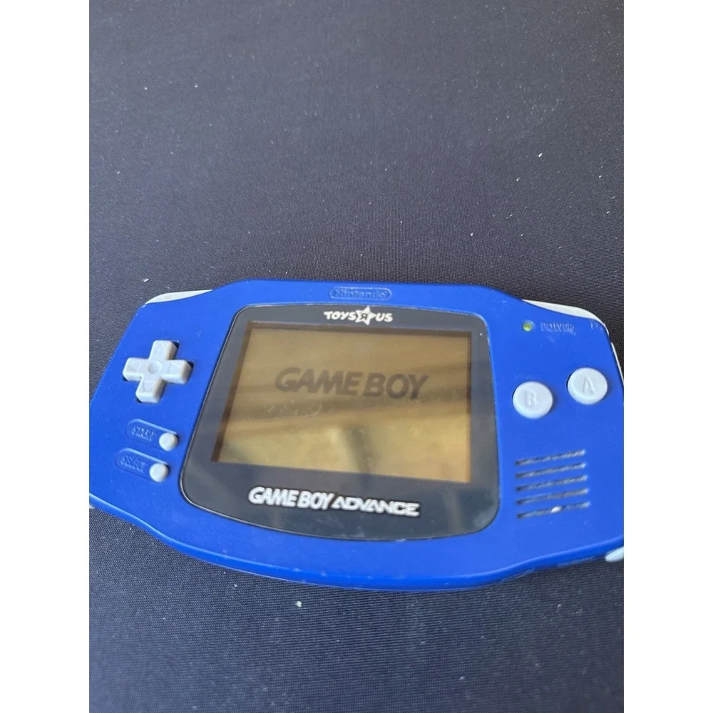 Nintendo Game Boy Advance Blue Toys R Us Edition Powers On Mario Kart Game